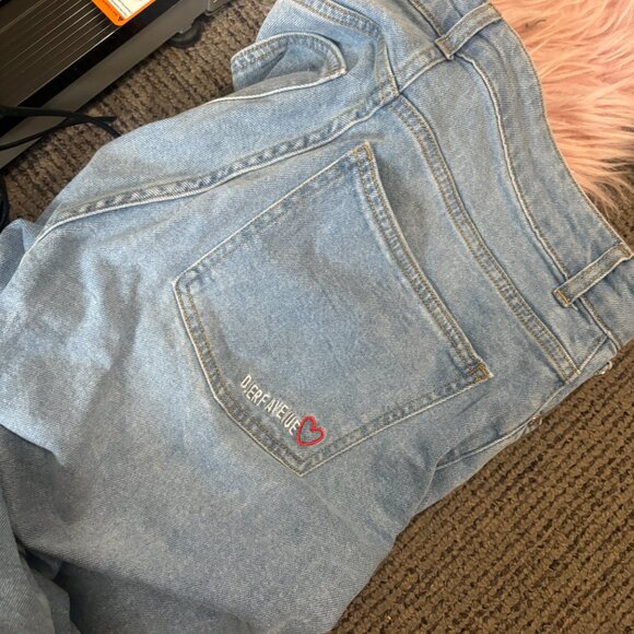 Djerf Avenue straight jeans mid blue size 27 - Picture 4 of 7